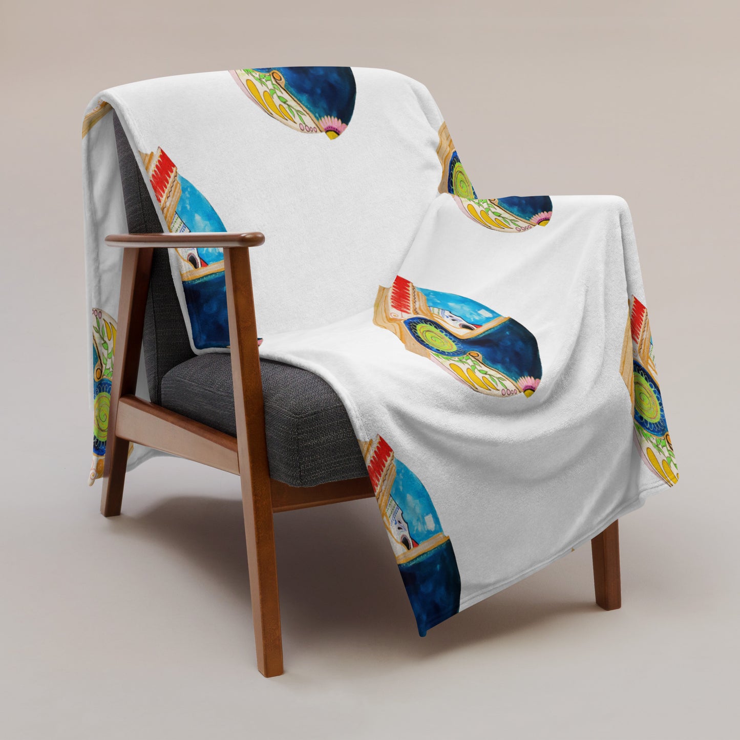 Etu in Space Throw Blanket